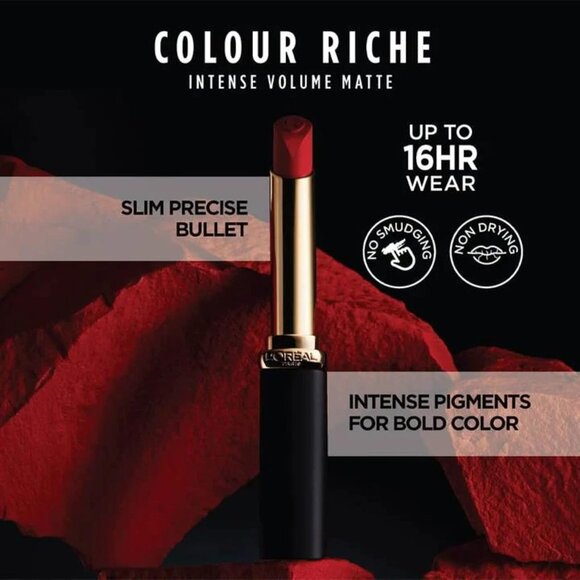 🆕 Riche Intense Volume Matte Lipstick Le Nude Admirable Up to 16H Wear infused - Picture 3 of 11